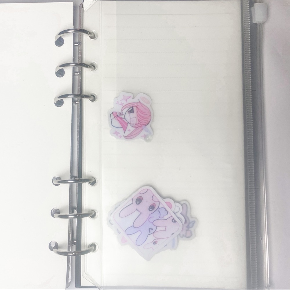 Custom Resin Notebook with Stickers - Picture 2 of 2